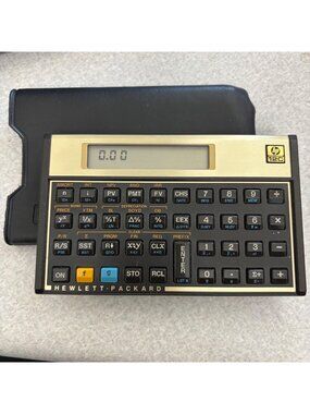 Vintage HP 12C Financial Business Real Estate Calculator Sleeve